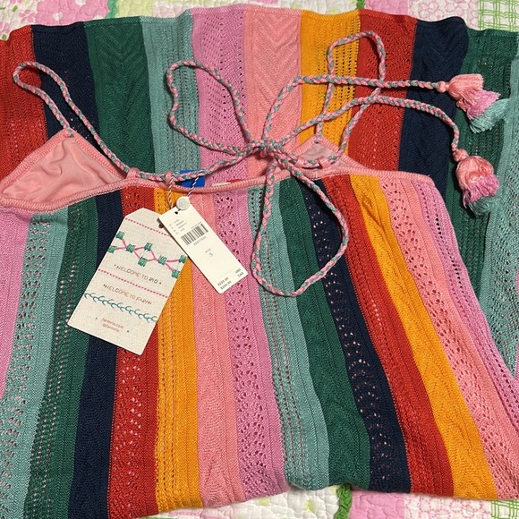 Last ONE! FARM Rio Anthropologie Crochet Mini Dress NWT Size Small - Picture 5 of 7